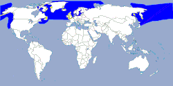 Distribución del fulmar boreal.