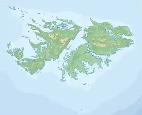 Monte Wall ubicada en Islas Malvinas