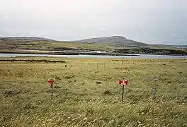 Campos minados cerca de la costa