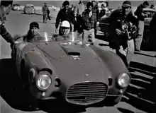 Fangio en el Lancia D24, ganador de la IV Carrera Panamericana.