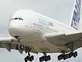 El Airbus A380 en el Farnborough.
