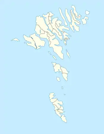 Streymnes ubicada en Islas Feroe