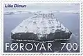 Vista invernal del islote reflejada en un sello de 2004.