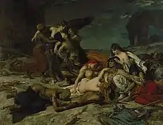 Fernand Cormon, Muerte de Ravana (1875)