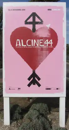 Cartel anunciador de ALCINE 44.