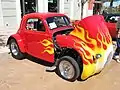 Fiat 500 de 1936 flameado