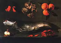 Bodegón de naranjas, cebollas, pescado y cangrejo, 1645, Museo del Louvre