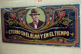 Fileteado en Carlos Gardel