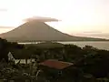 Vista desde Finca Magdalena en Altagracia. El volcán Concepción al fondo.