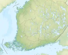 Tövsala ubicada en Finlandia meridional