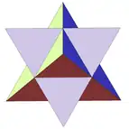 1.ª estelación de un octoedro