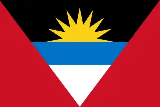 Bandera de Antigua y Barbuda.