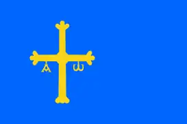 Cruz de la Victoria en la Bandera de Asturias