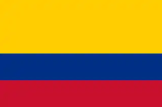 Bandera de Colombia.