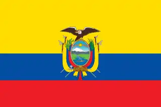 Bandera de Ecuador.