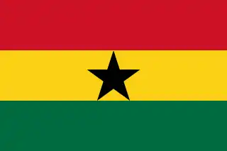 La bandera de Ghana