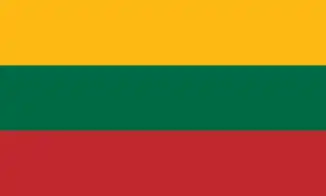 La bandera de Lituania
