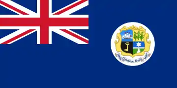 Bandera Colonial de Mauricio Británico (1869-1906)