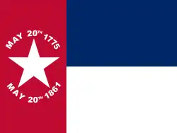 Bandera de Carolina del Norte1861–1885