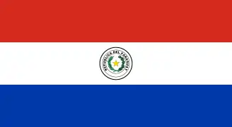 Bandera de Paraguay.