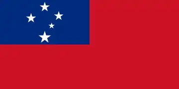 La bandera de Samoa