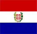 Bandera del Principado de Serbia en 1835