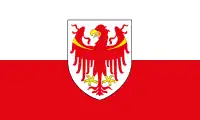 Bandera de Provincia autónoma de Bolzano