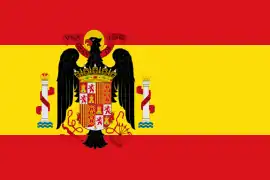 Bandera del régimen franquista y principios de la Transición (1945–1977)