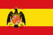 Bandera de España entre el 21 de enero de 1977 y el 5 de octubre de 1981.