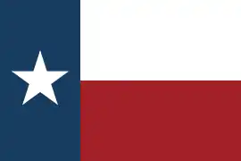 1839–1845; 1846–1879Bandera nacional de la República de Texas desde 1839 hasta 1845; 1846 hasta 1879.