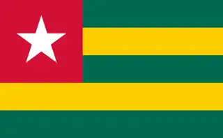 Bandera de Togo.