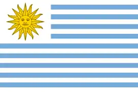 Bandera de Uruguay  (1828-1830)