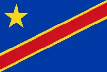 Bandera de Congo Kinshasa