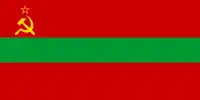 Bandera de la República Socialista Soviética de Moldavia