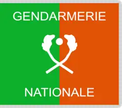 Bandera de la Gendarmería Nacional de Níger