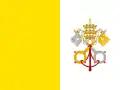 Bandera de los Estados Pontificios en 1825-1849, 1849-1870.