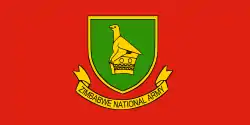 Bandera del Ejército Nacional de Zimbabue.