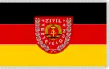 Bandera del servicio de Protección Civil de la Alemania oriental.