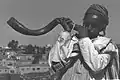 Toque de shofar, Jerusalén, 1958.