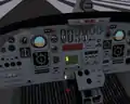 Panel de cabina en 3D de una Cessna Citation en la versión 0.9.10 de 2006