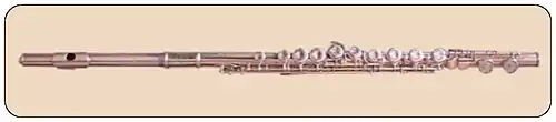 Flauta travesera, instrumento de Joaquim Calado, Patápio Silva, Benedito Lacerda y Altamiro Carrilho.
