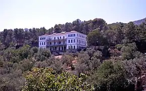 Vista parcial del Sanatorio de Fontilles en Vall de Laguar (Alicante), 2017.