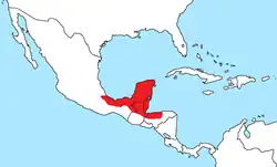 Distribución geográfica del formicario mexicano.