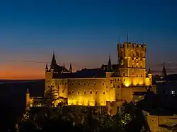 Alcázar de Segovia de noche