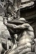 Río Nilo en la Fontana dei Quattro Fiumi, Bernini