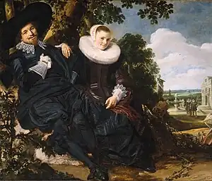 Pareja de esposos - Óleo sobre lienzo, 140 x 166,5 cm, Rijksmuseum, Ámsterdam.