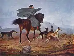 Camino de la cacería, de Franz Krüger (1819).