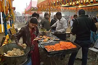 Festival de comida en Kolkata, India
