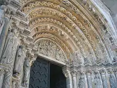 Puerta Dorada de la Catedral de Freiberg.