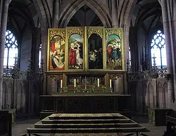 Retablo del altar mayor de la catedral de Friburgo, de Hans Baldung (1512-1516).